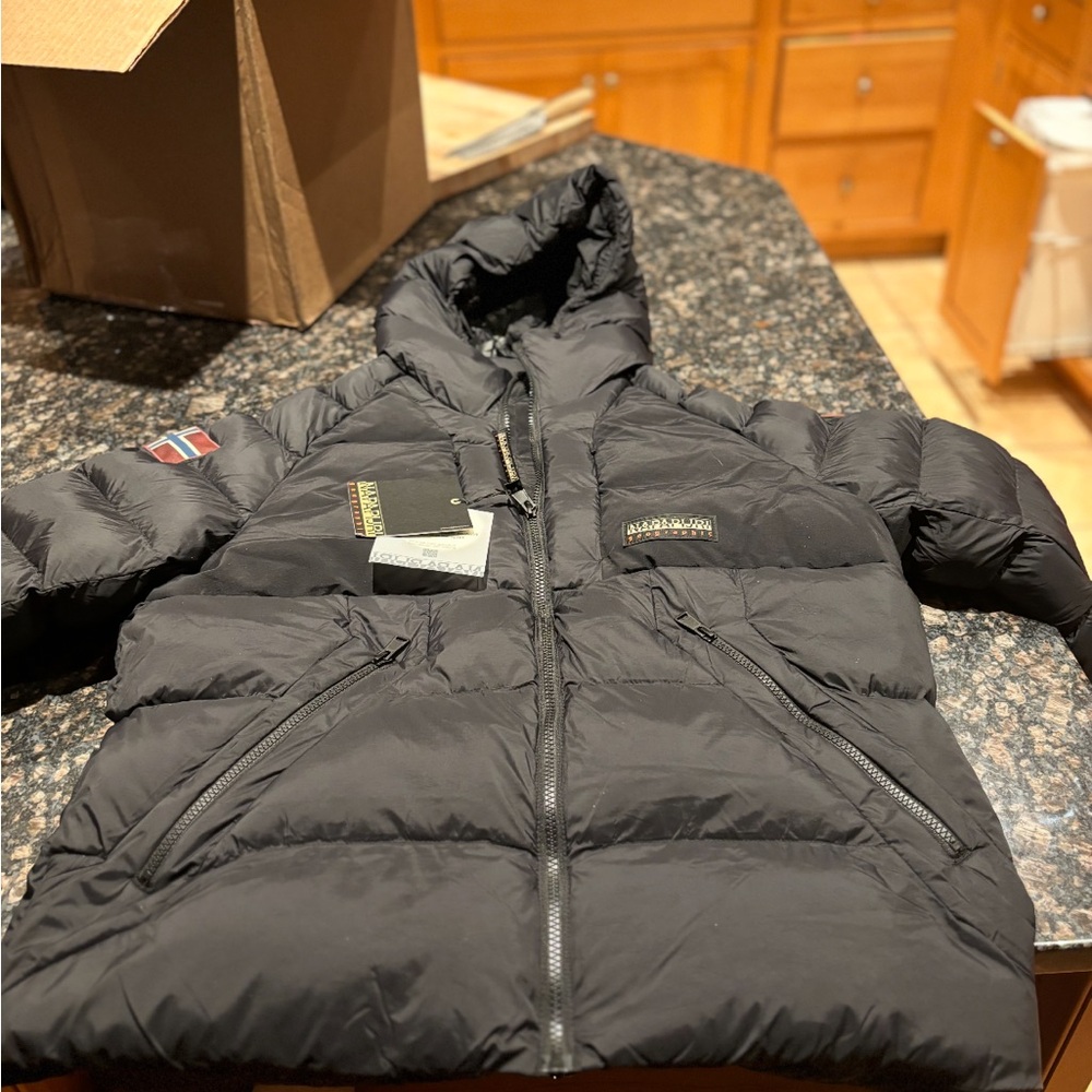 Napapijri Dark Blue Puffer Jacket